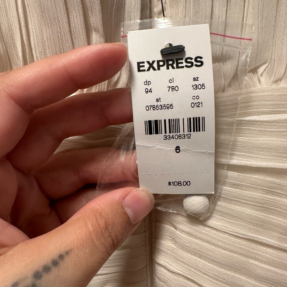 NWT Express Sheer Dress - Picture 3 of 4